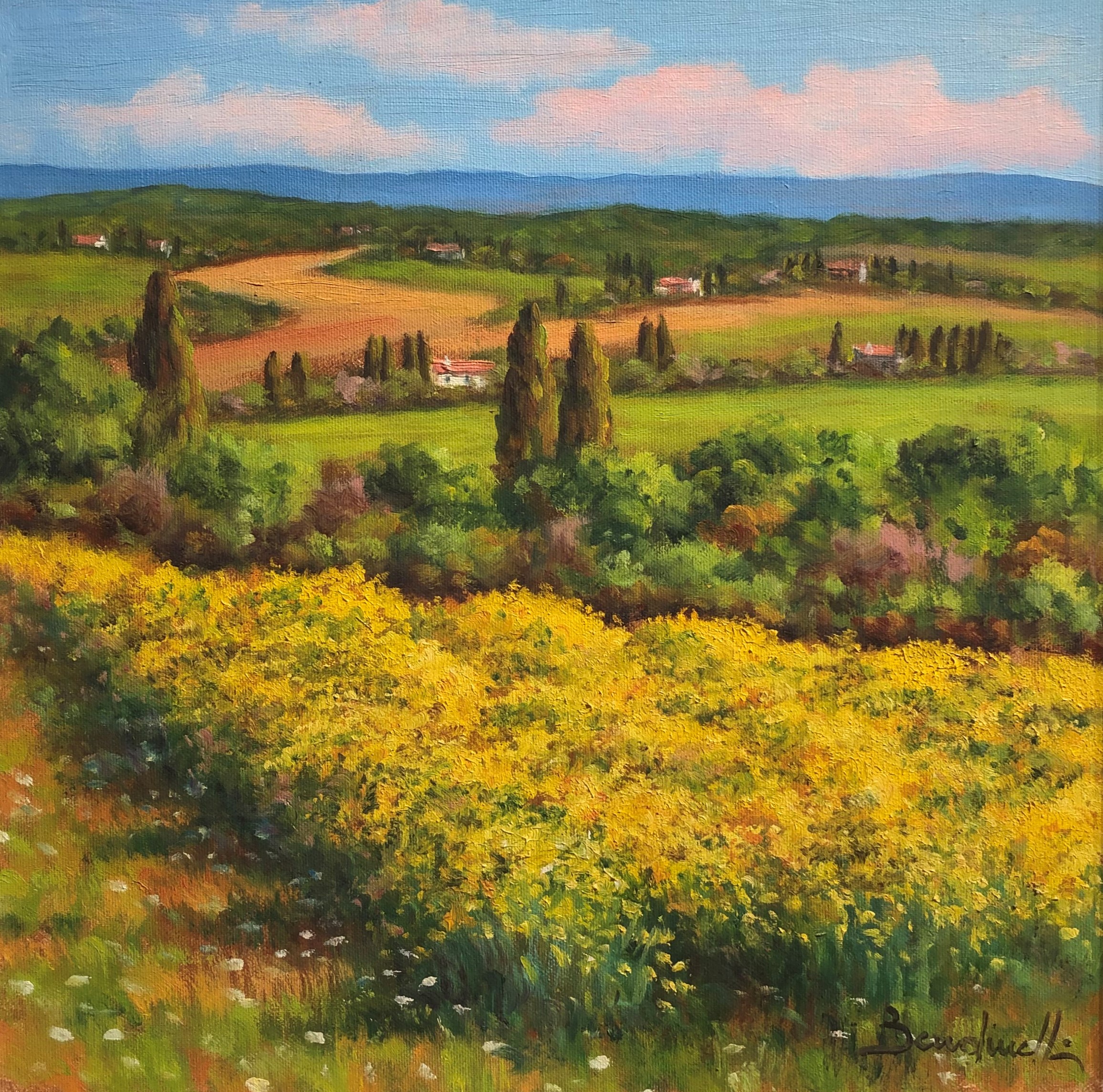 Code BE01 cm 40x40 “Campagna toscana”