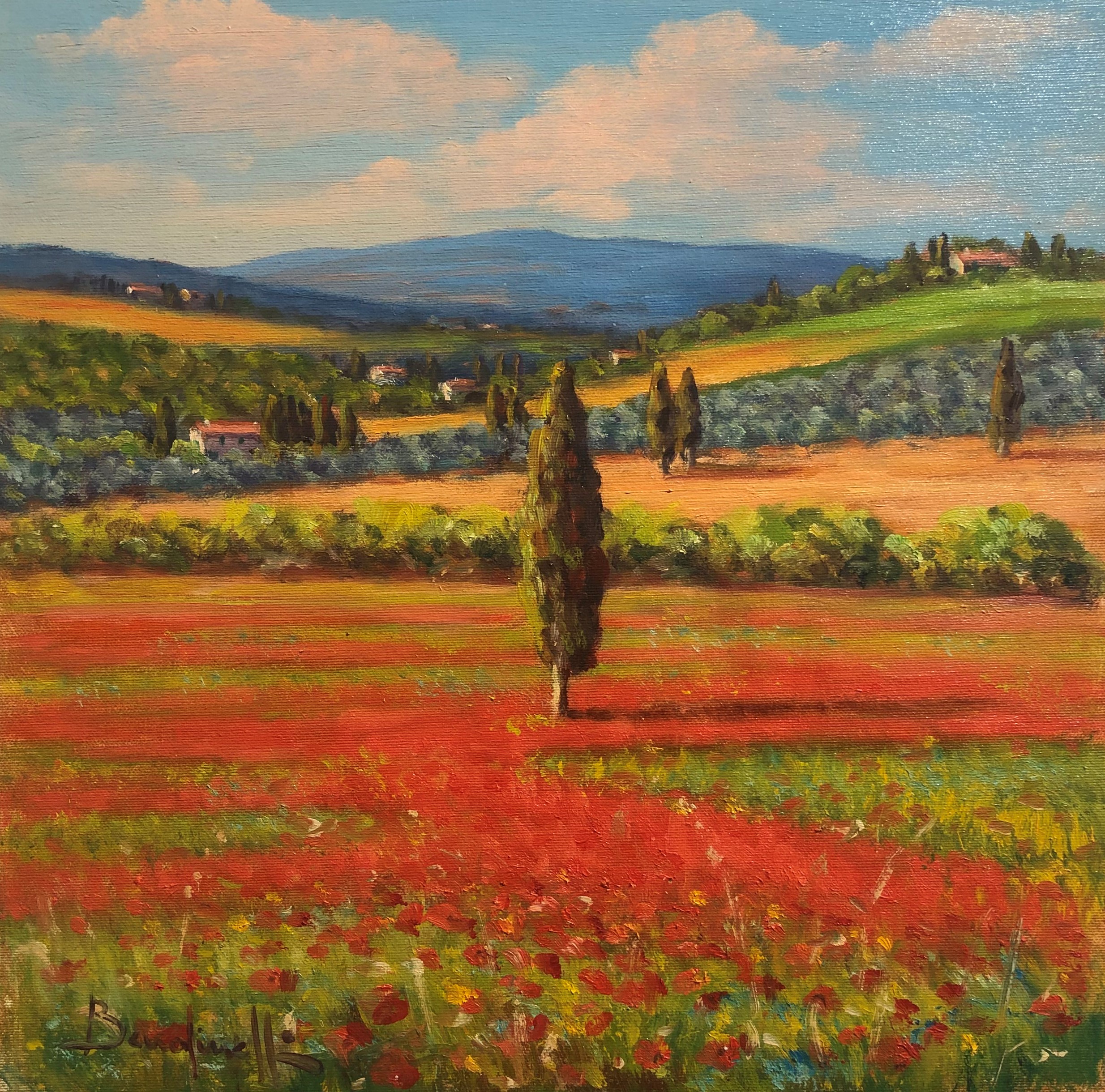 Code BE01 cm 40x40 “Campagna toscana”