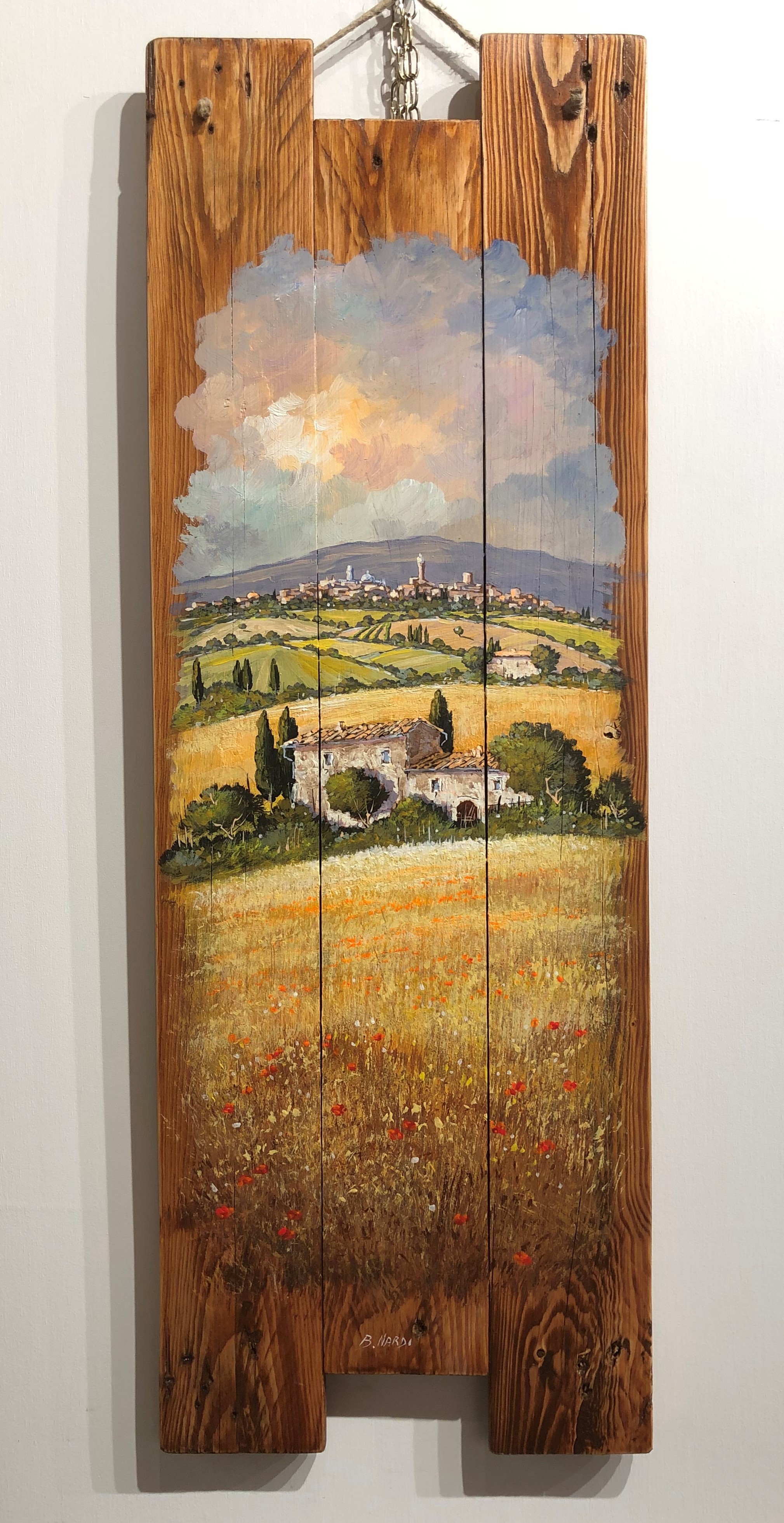 Code N25 cm 80x27 " Veduta di Siena"