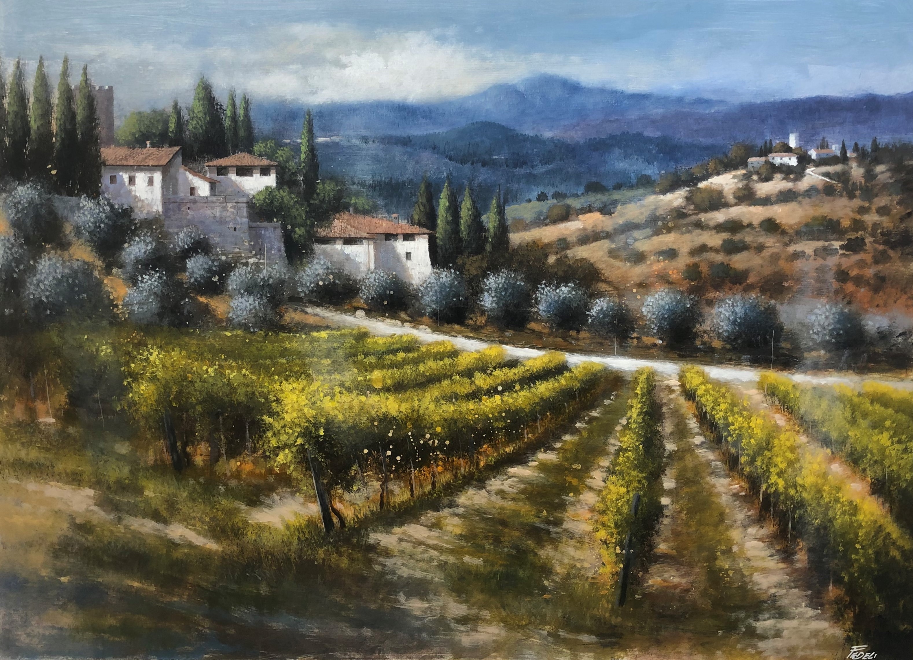 Code FE11 cm 80x110 "Paesaggio Toscano"