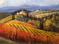 Code FE04 cm 80x100 "Vigne del Chianti in autunno"