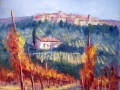 Code F1004 - cm30x30 - Vigneto in toscana