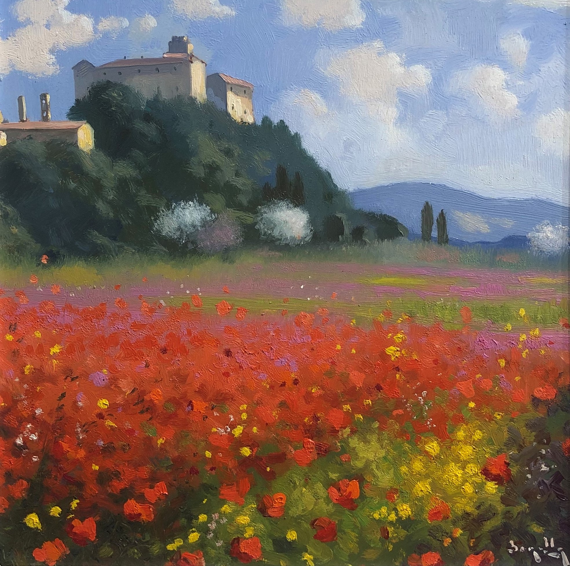 Code BOR01 cm 30x30 “Campagna toscana”