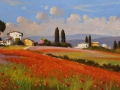 Code BOR07 cm 50x100 “Campagna toscana in primavera”